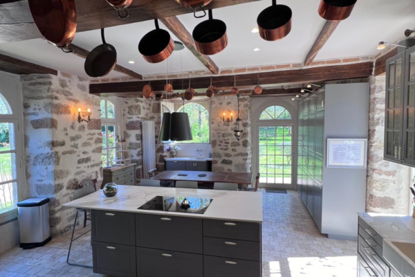 our chefs kitchen is fully equipped to help you create the most delicious meals at chateau de vezins