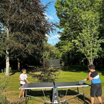 Children can play on the many games at Chateau de Vezins